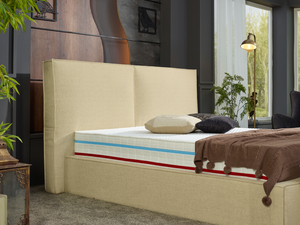 Boxspringbett Torino mit Bettkasten in Samtstoff - Bettsense