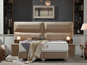 Boxspringbett Trend mit Bettkasten in Samtstoff - Bettsense