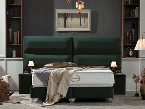 Boxspringbett Trend mit Bettkasten in Samtstoff - Bettsense